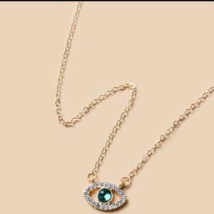 Gold Evil Eye Necklace